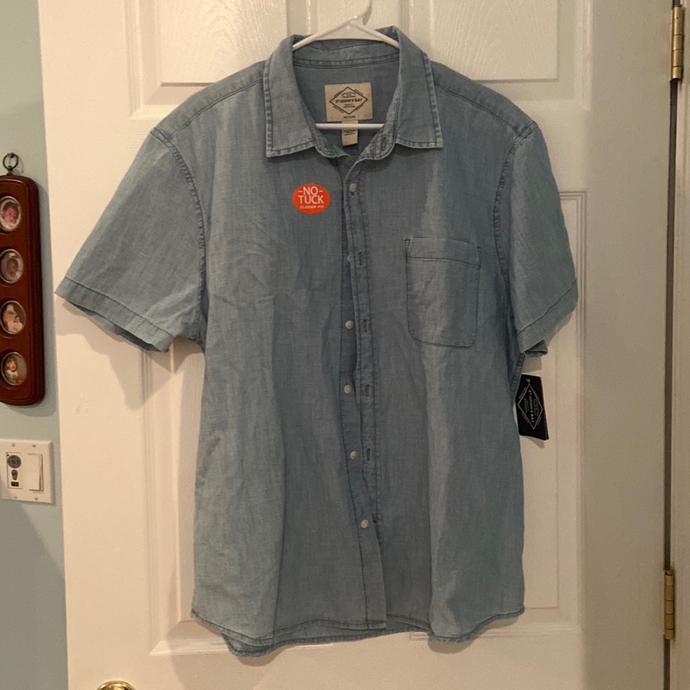 St Johns Bay Untuckable Shirt Mens XL